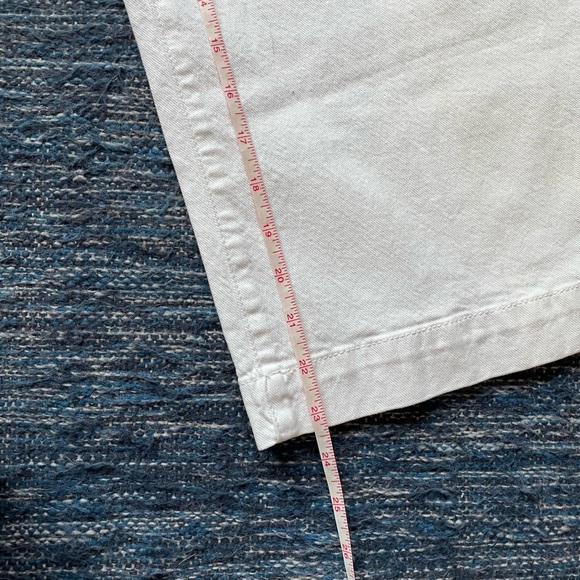 White wide-leg cropped jeans - Picture 6 of 9